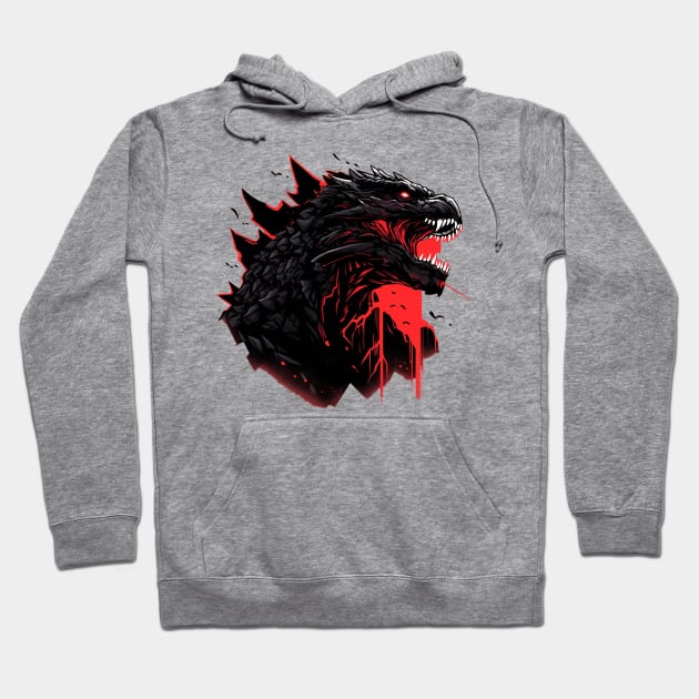 godzilla Hoodie by piratesnow